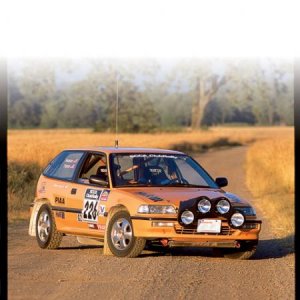 0504 ht 04 z+1990 honda civic rally car+front quarter